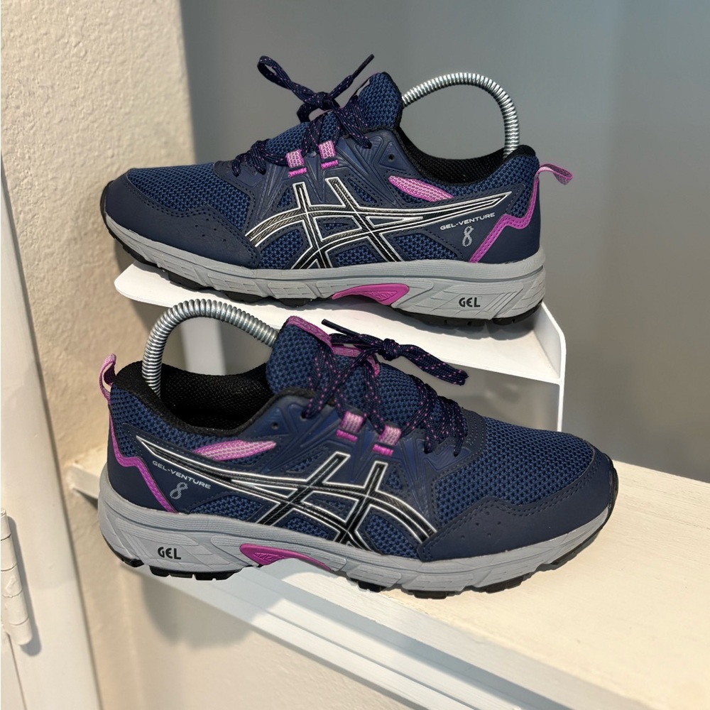Asics Gel Venture 8 1012A708 Blue Purple Running Shoes Sneakers Women’s Sz 7
